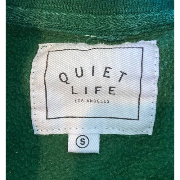 Quiet life Heavy Weight Crew Neck Sweatshirt Size Small Women’s Green Pullover - Picture 3 of 7